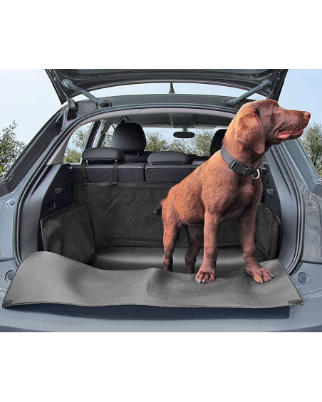 Couverture de siège de voiture pour chien Transporteur de chien de voyage  Tapis de coffre de voiture imperméable pour SUV pour chiens