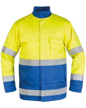Veste doublée Hi-vis multiprotection 1896 (Hi-Vis Jaune/Bleu)