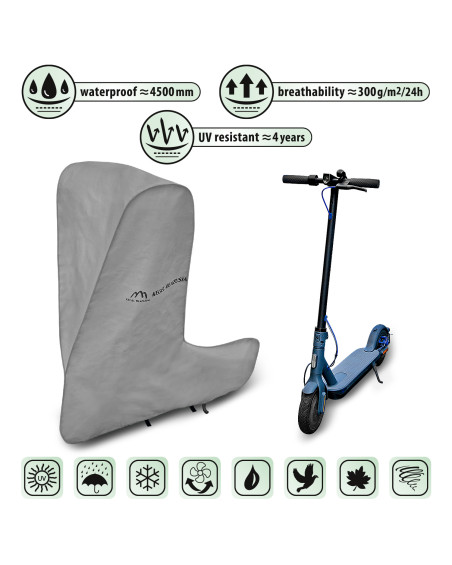 Housse Imperméable Pour Vélo électrique, Scooter, Moto - 200x100cm - Polyester Blanc - Protection Pluie Et Poussière