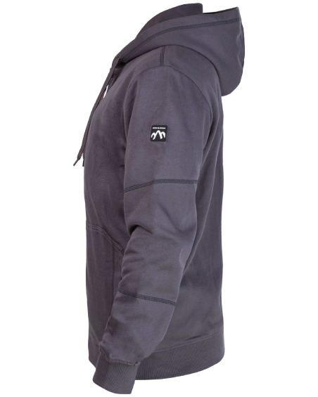 Sweatshirt à capuche V-WORK (gris) - côté (2)