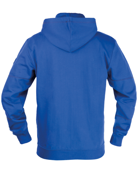 Sweatshirt à capuche V-WORK (bleu) - dos