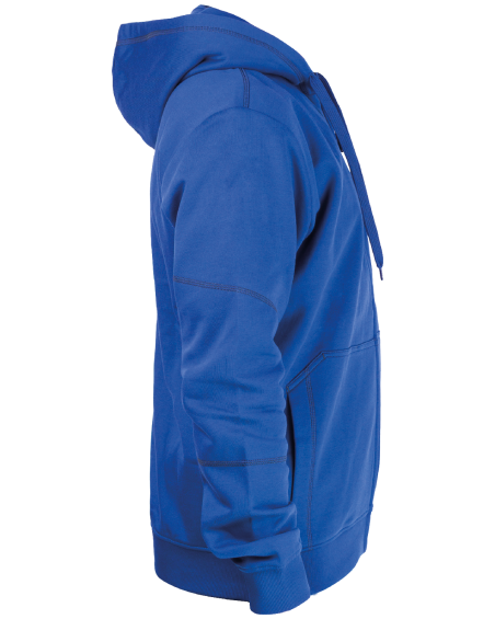 Sweatshirt à capuche V-WORK (bleu) - côté