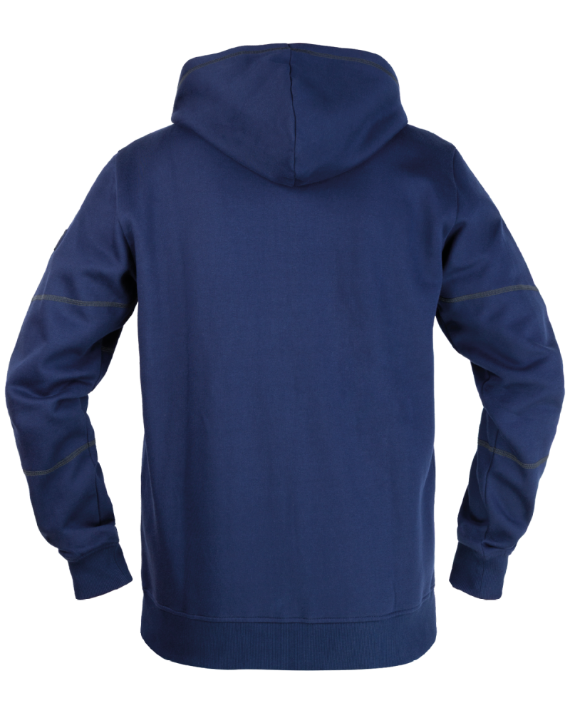 Sweatshirt à capuche V-WORK (bleu marine) - dos