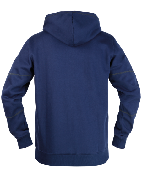 Sweatshirt à capuche V-WORK (bleu marine) - dos