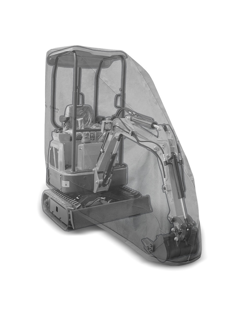 Housse Protection 420D Mini Pelleteuse 800-1600 Kg - Imperméable, Anti-UV, Neige Et Poussière