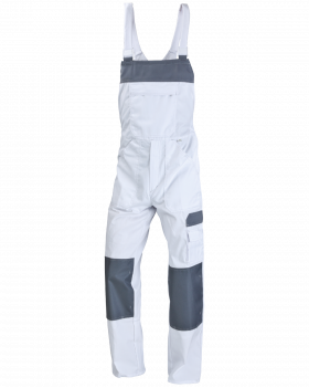 Salopette WORK 6815(Blanc,Gris)