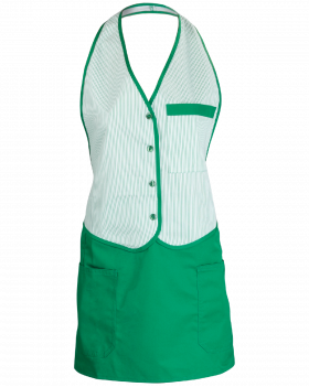 Tablier "italien" 4255 (Blanc,Vert)