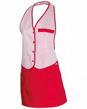 Tablier "italien" 4255 (Blanc,Rouge)