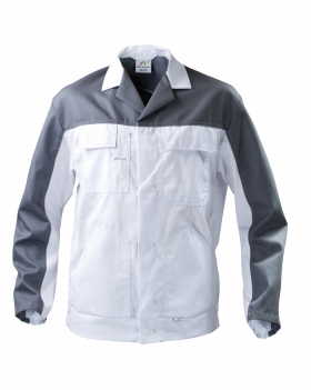 Blouson WORK 3815(Blanc,Gris)