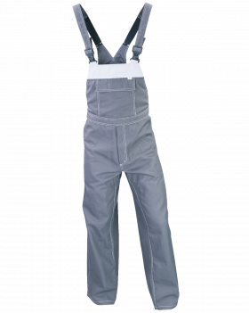 Salopette PROFI 6302(Blanc,Gris)