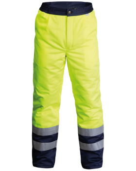 Pantalon thermique haute visibilité 5241 (Hi-Vis Jaune/Bleu marine)