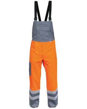 Salopette haute visibilité 6240 (Hi-Vis Orange/Gris)