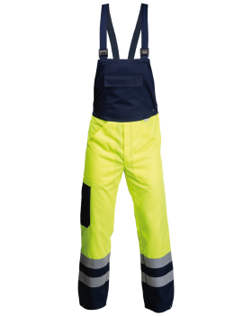 Salopette haute visibilité 6240 (Hi-Vis Jaune/Bleu marine)