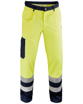 Pantalon haute visibilité 5240 (Hi-Vis Jaune/Bleu marine)