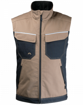 GILET ISOLÉ 2506/V-WORK(Noir,Marron)