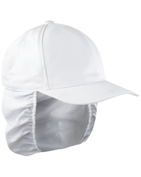 Casquette avec filet à cheveux 0122 (Blanc)