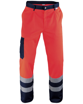 Pantalon haute visibilité 5240 (Hi-Vis Rouge/Bleu marine)
