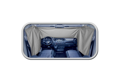 Rideau pour pare-brise de camping-cars et camions de livraison